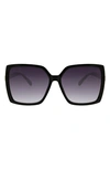 Bcbg 52mm Gradient Square Sunglasses In Black
