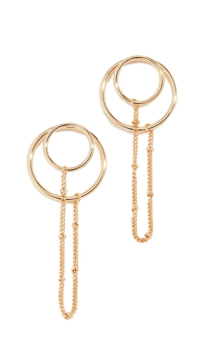 Jules Smith Chain Connector Earrings In Gold