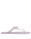 Versace Toe Strap Sandals In Light Pink