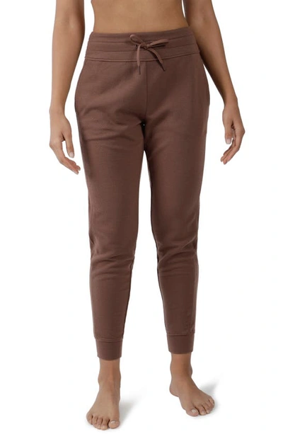 90 Degree By Reflex Jacquard Joggers In Mocha