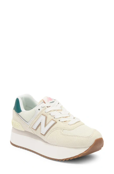 New Balance 574 Sneaker In Turtledove/ Vintage Teal