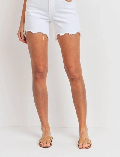 Just Black Denim Leia Shorts In White