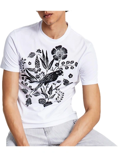 Inc Parrot Mens Crewneck Cotton Graphic T-shirt In Multi