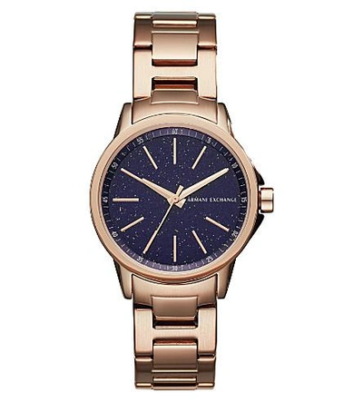 Armani Exchange Ax4352 Lady Banks Rose Gold-tone Watch
