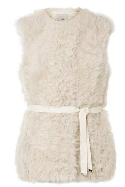 Jason Wu Grey Shearling Vest In Cream