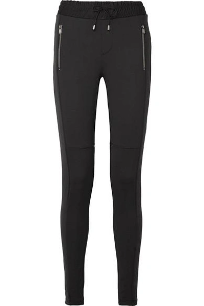 Heroine Sport Power Stretch-jersey Track Pants In Black