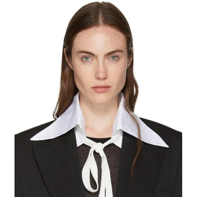 Ann Demeulemeester Ssense Exclusive Byron Shirt Collar In 001 White