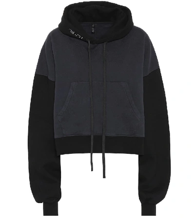 Ben Taverniti Unravel Project Cotton Jersey Hoodie In Black