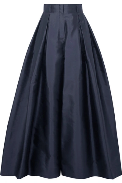 The Row Garcia High-waist Wide-leg Pants, Navy