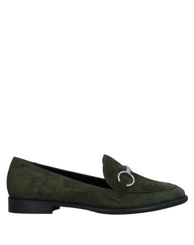 Anna F Loafers In Military Green