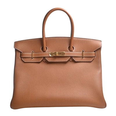 Hermes Hermès Birkin 35 Brown Leather Handbag ()