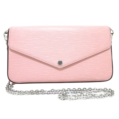 Pre-owned Louis Vuitton Métis Pink Leather Clutch Bag ()