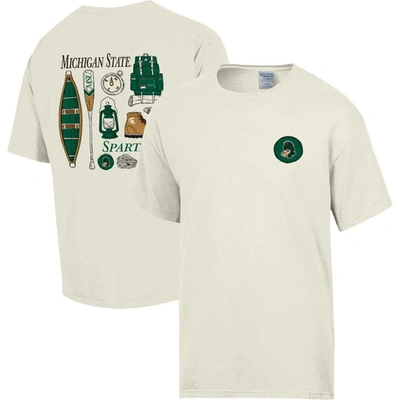 Comfort Wash Cream Michigan State Spartans Camping Trip T-shirt