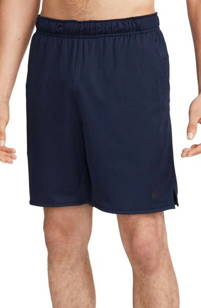 Nike Dri-fit 7-inch Brief Lined Versatile Shorts In Obsidian/ Black