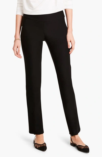 Nic + Zoe Wonderstretch Straight Leg Pants In Black Onyx