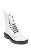 Dkny Iris Combat Boot In White