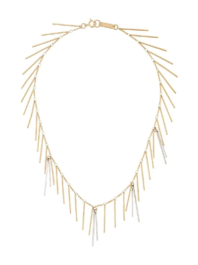 Isabel Marant - Asymmetrical Chain And Bar Pendant Necklace - Womens - Gold