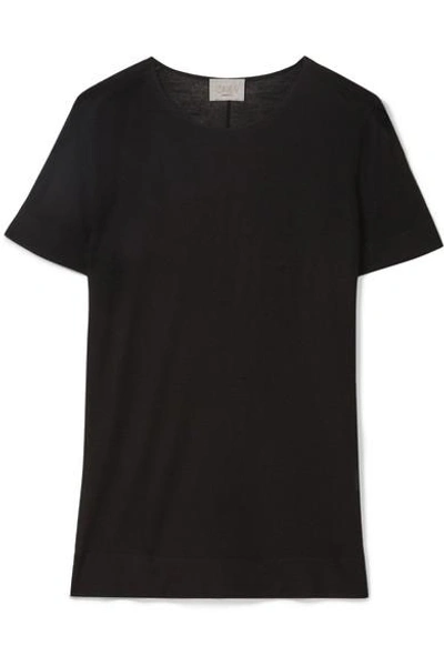 Jason Wu Grey Wool Top In Black