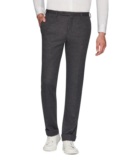 Zanella Josh Jersey Wool Slim Straight-leg Dress Trousers In Gray