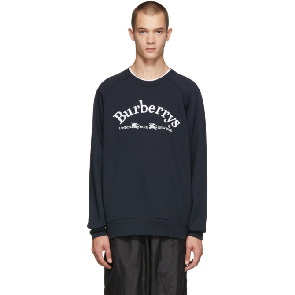 burberry navy sweatshirt