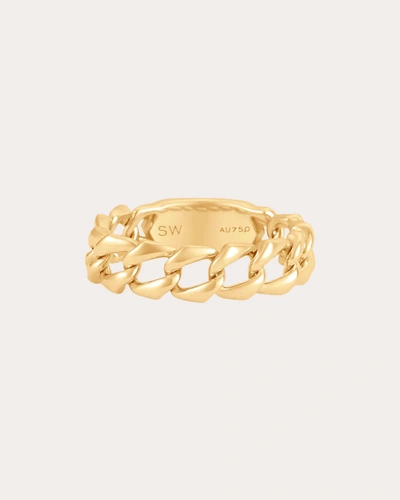 Sara Weinstock Women's Lucia Solid Link Ring In Gold