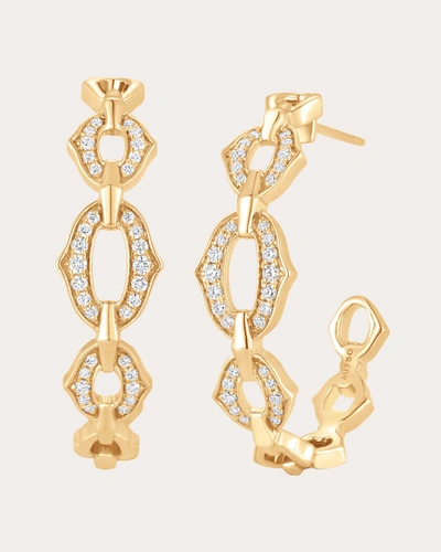 Sara Weinstock Women's Lucia Tri-link Hoop Earrings In Gold