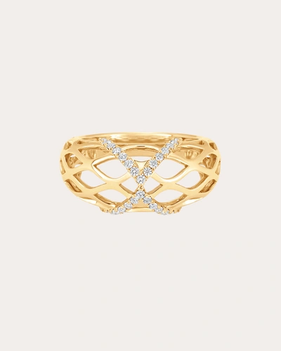 Sara Weinstock Women's Dentelle Diamond Wave Ring In Gold