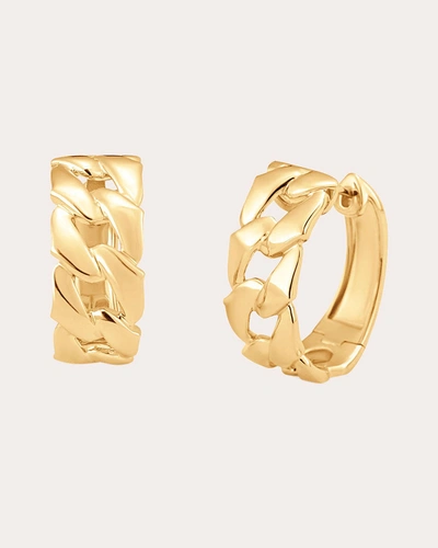 Sara Weinstock Women's Lucia Solid Link Huggie Earrings In Gold