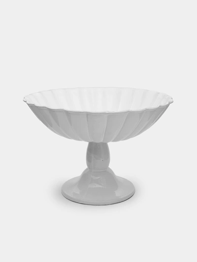 Astier De Villatte Peggy Very Large Raised Bowl In White