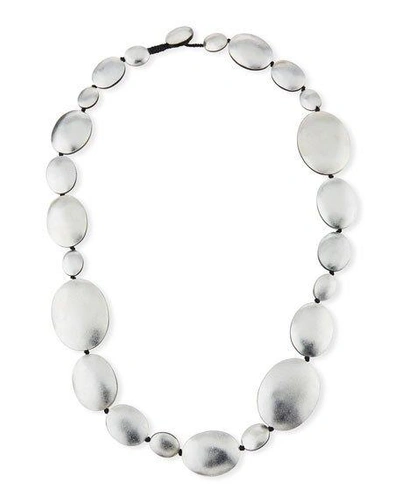 Viktoria Hayman Single-strand Foil Necklace, Silvertone