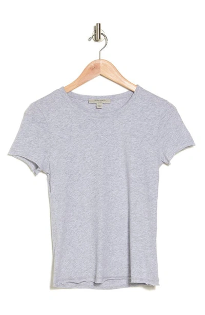 Allsaints Bela Crewneck T-shirt In Grey Marl