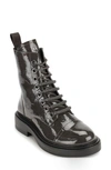 Dkny Iris Combat Boot In Charcoal