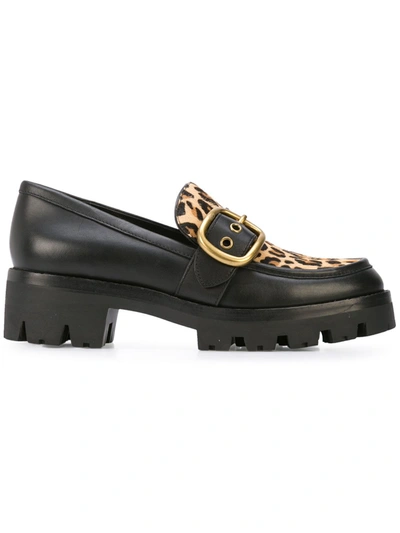 Coach Grand Loafer Mit Leoparden-print Size B In Natural