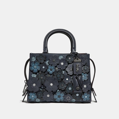 Coach Rogue 25 Im Tea Rose"-design In Midnight Navy/black Copper