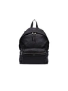 Saint Laurent City Nylon Backpack In Black