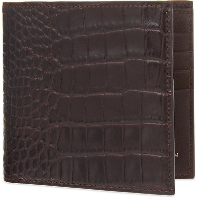 Smythson Mara Leather Wallet In Nero