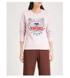 Kenzo Tiger Cotton-jersey Sweatshirt In Pastel Pink