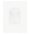Hanro Womens White Soft Touch Long-sleeved Stretch-jersey Top