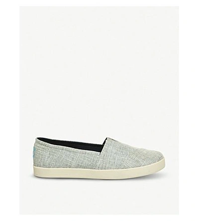 Officine Creative Avalon Canvas Slip-on Shoes In Drizzle Grey