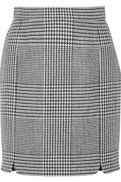 Pierre Balmain Houndstooth Tweed Mini Skirt | ModeSens