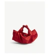 The Row Small Ascot Satin Bag In Pomegranate