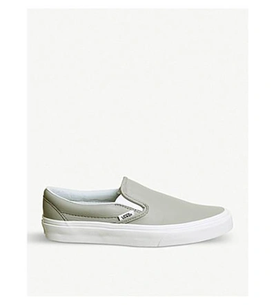 Vans Classic Slip-on Canvas Trainers In Oxford Drizzle