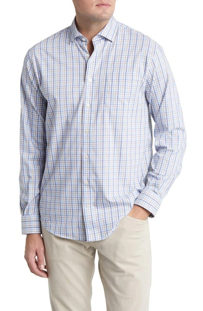 Johnnie-o Cary Prep-formance Check Button-up Shirt In Oceanside