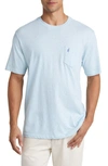 Johnnie-o Dale Heathered Pocket T-shirt In Whaler