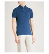 Polo Ralph Lauren Slim-fit Cotton-piqué Polo Shirt In Medium Indigo