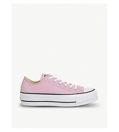 Converse Chuck Taylor All Star Lift Low-top Flatform Trainers In Cherry Blossom White
