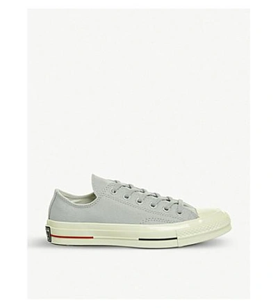 Converse All Star Ox 70's Canvas Low-top Trainers In Wolf Grey Navy Red