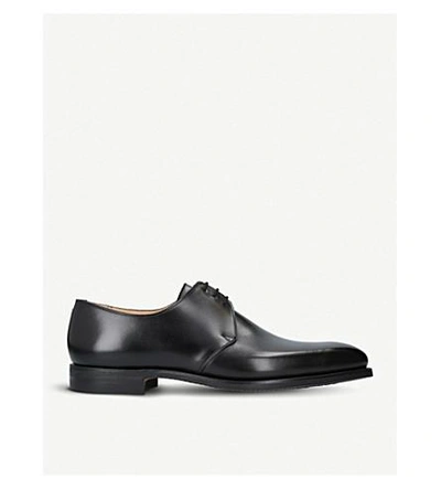 Crockett & Jones Highbury Leather Derby Shoes In Black