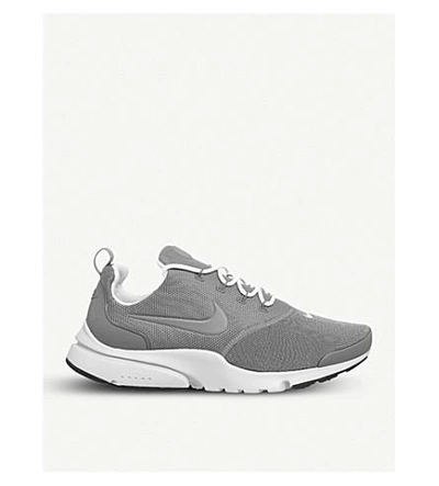 Nike Presto Fly Mesh Trainers In Grey White