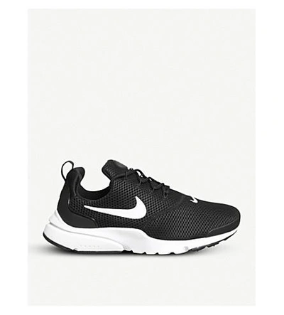 Nike Presto Fly Low-top Mesh Trainers In Black White Black